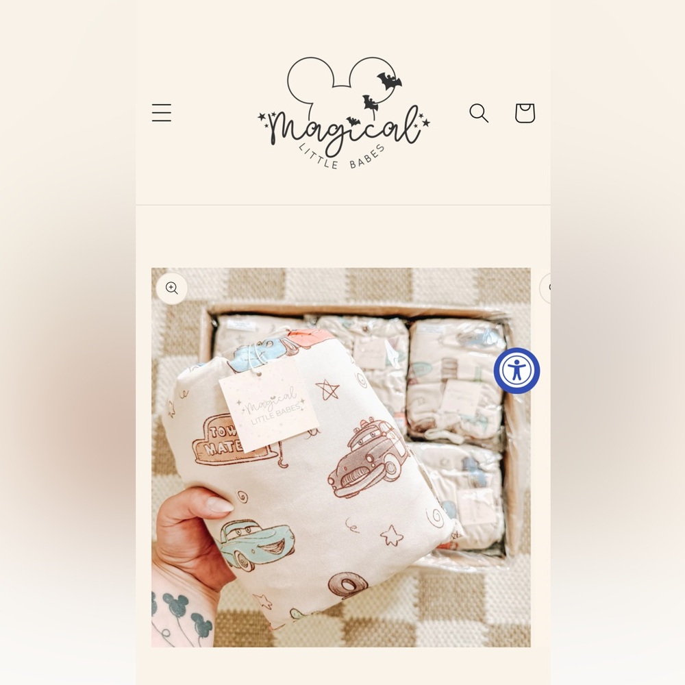 Magical Little Babes Cars full sized bed sheets